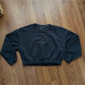 Adidas Crop Fleece Lined Pullover Sweatshirt XL